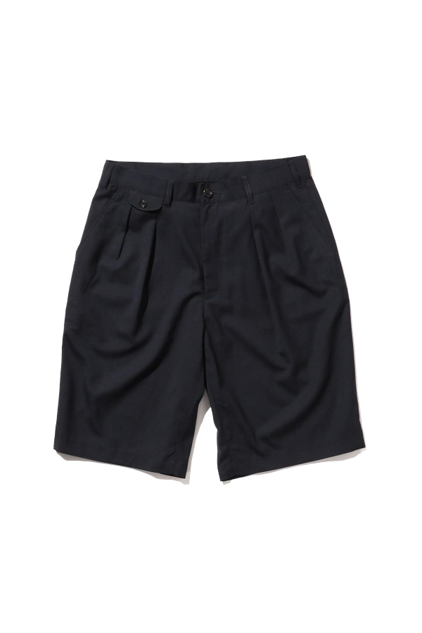 Beams Plus 2 Pleats Shorts Wool Tropical