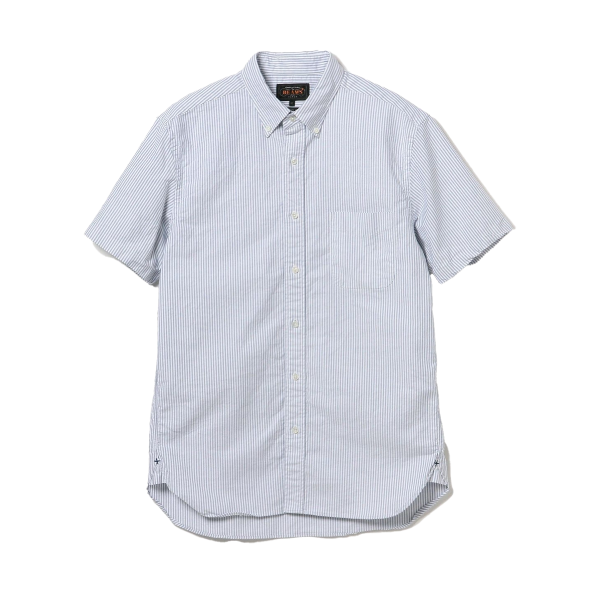 Beams Plus Button-Down Candy Stripe Short Sleeve Shirt - Image 1 of 3
