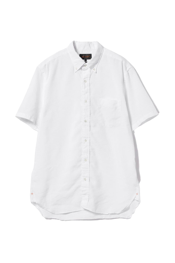 Beams Plus BD Oxford Coolmax Linen SS Shirt
