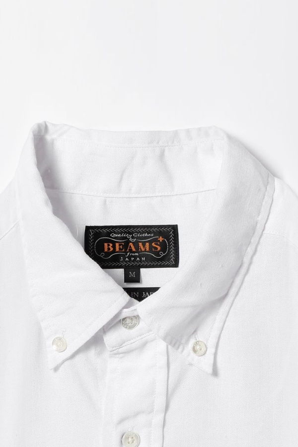 Beams Plus BD Oxford Coolmax Linen SS Shirt
