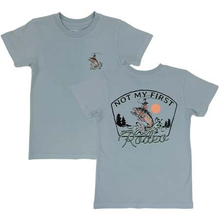 Kids Soor Ploom Flutter Tee - Stripe Eucalyptus | Garmentory