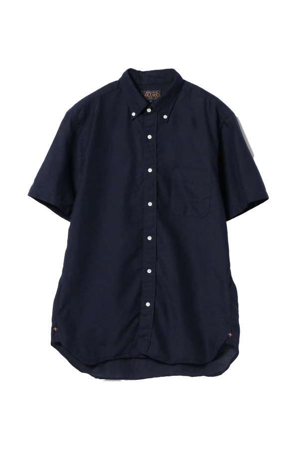 Beams Plus S/S B.D. Oxford Coolmax Linen Shirt