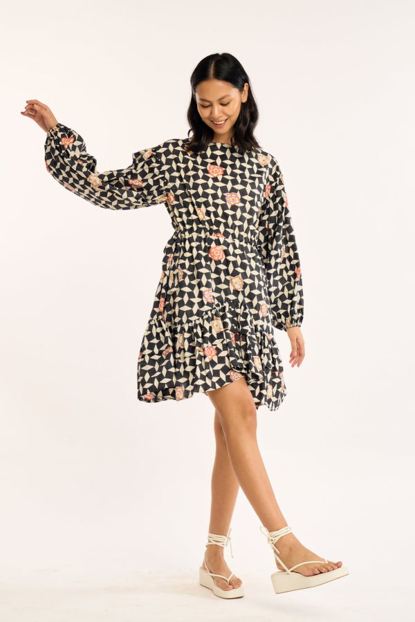 RUJUTA SHETH Mira Dress, Atlas Floral Print