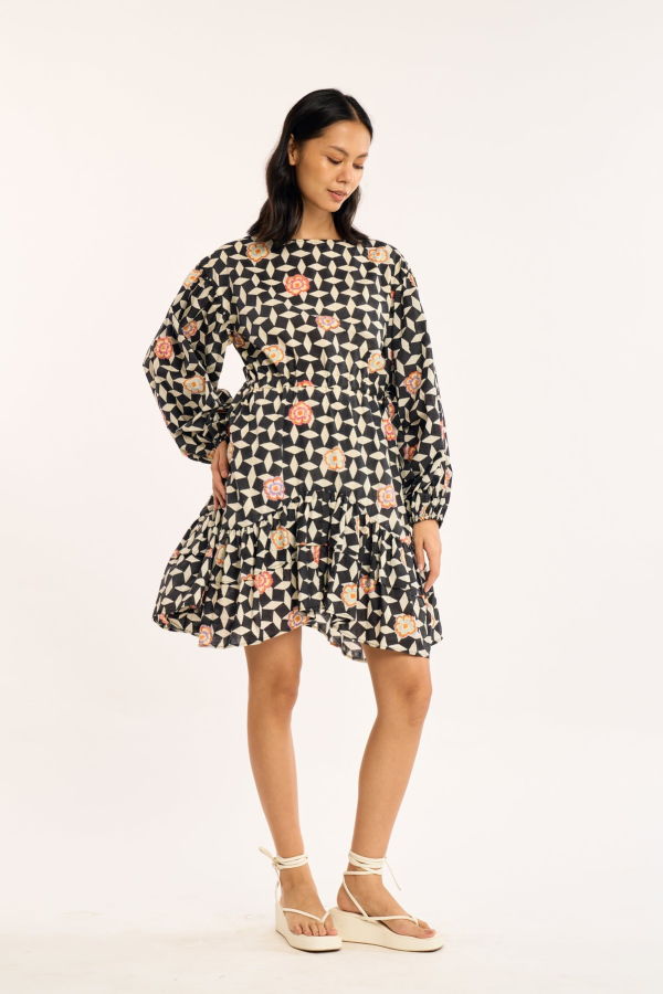 RUJUTA SHETH Mira Dress, Atlas Floral Print