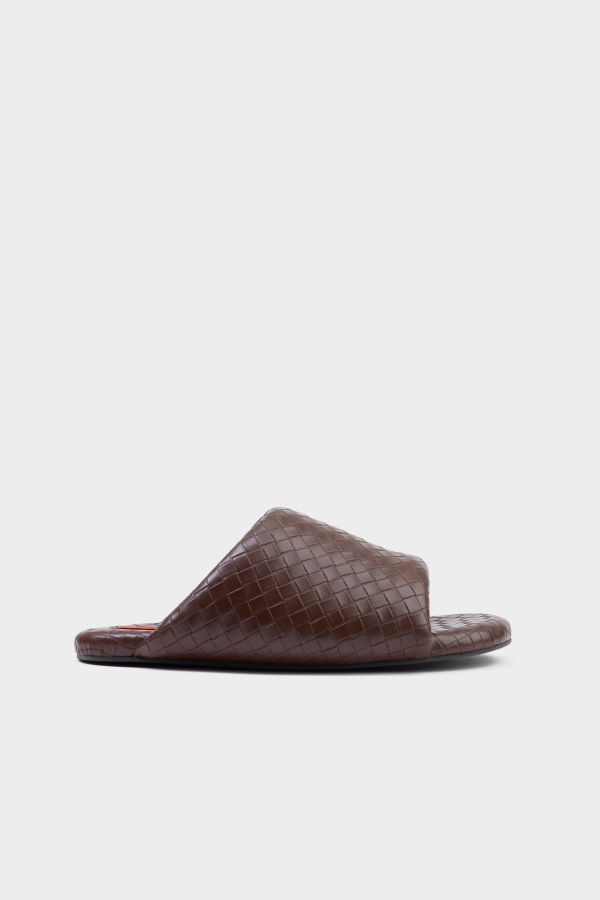 Simon Miller Woven Bubble Slide Sandal - Chocolate