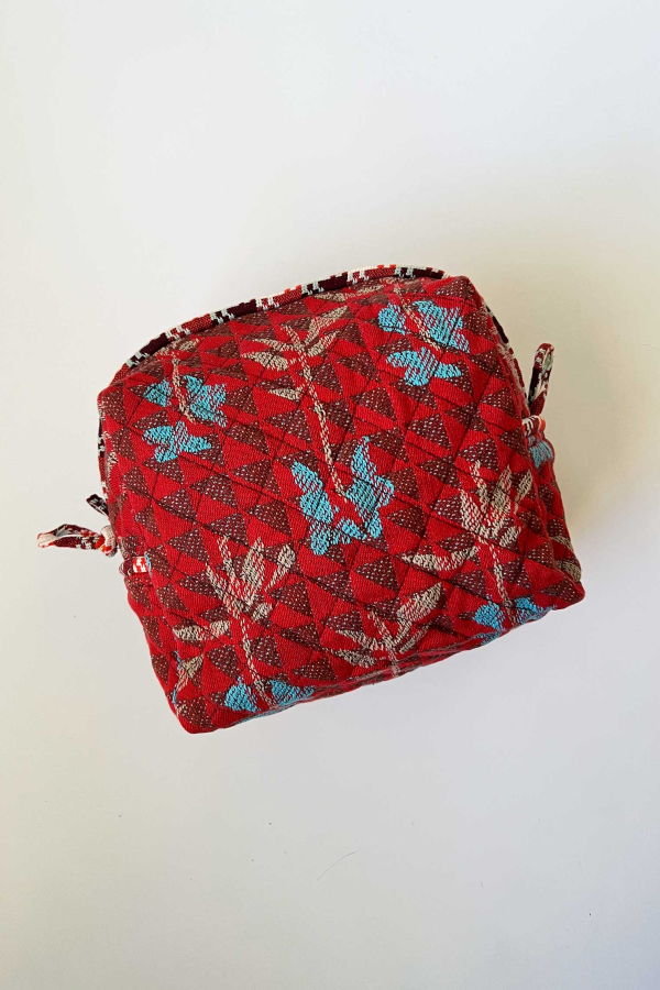 Ace & Jig Quilted Large Pouch - Birdcage