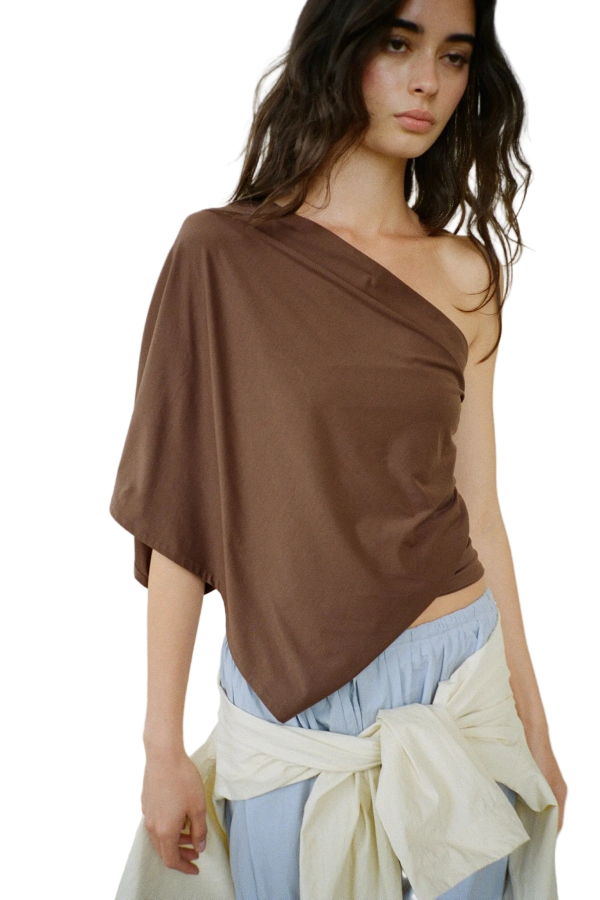 BELLE ANNA Arden Top - Brown