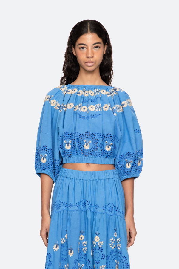 Sea NY Catharina Bubble Top - Blue