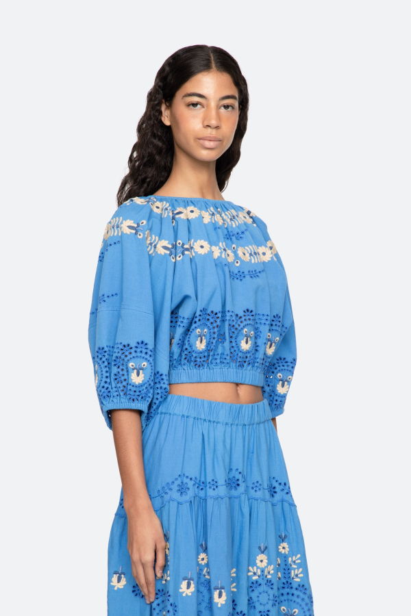 Sea NY Catharina Bubble Top - Blue