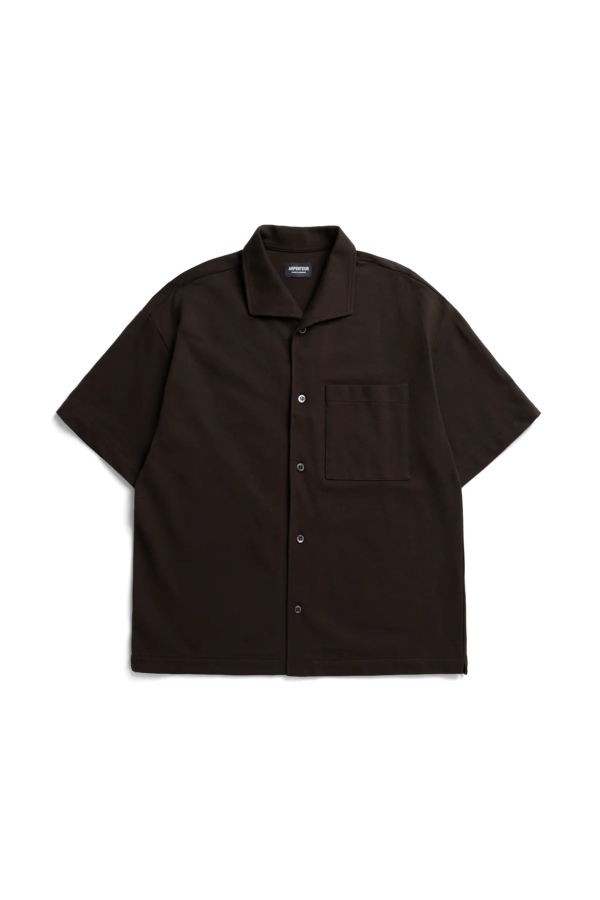 Arpenteur Coral Wide Collar Rachel Mesh Shirt - Woad