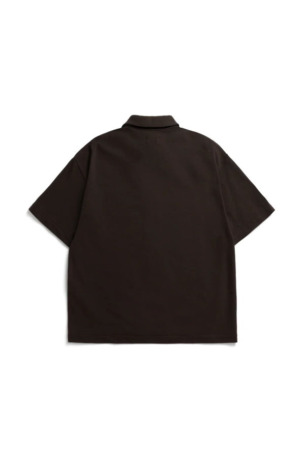 Arpenteur Coral Wide Collar Rachel Mesh Shirt - Woad
