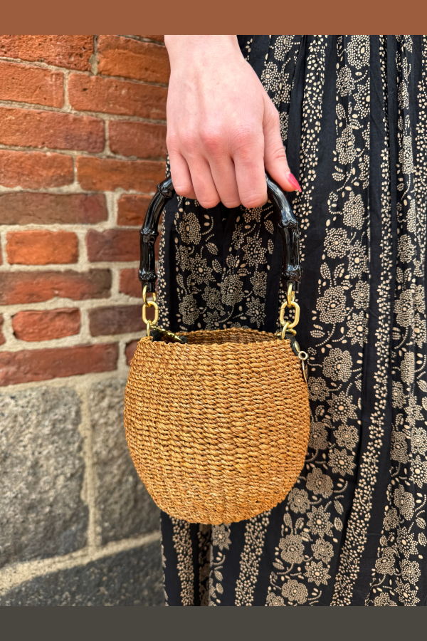 Clare V. Petit Pot De Miel With Bamboo Handle Bag