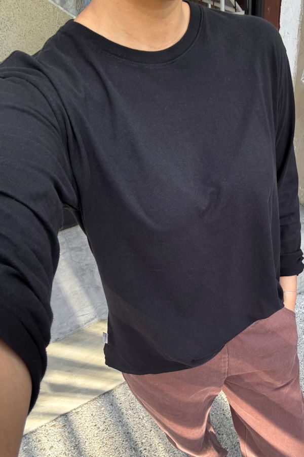 Le Bon Shoppe Foundation Long Sleeve Tee - True Black