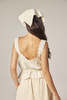 amente Scallop Lace Tie Top With Bandana - Cream/Sage - Thumbnail 2