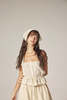 amente Scallop Lace Tie Top With Bandana - Cream/Sage - Thumbnail 5