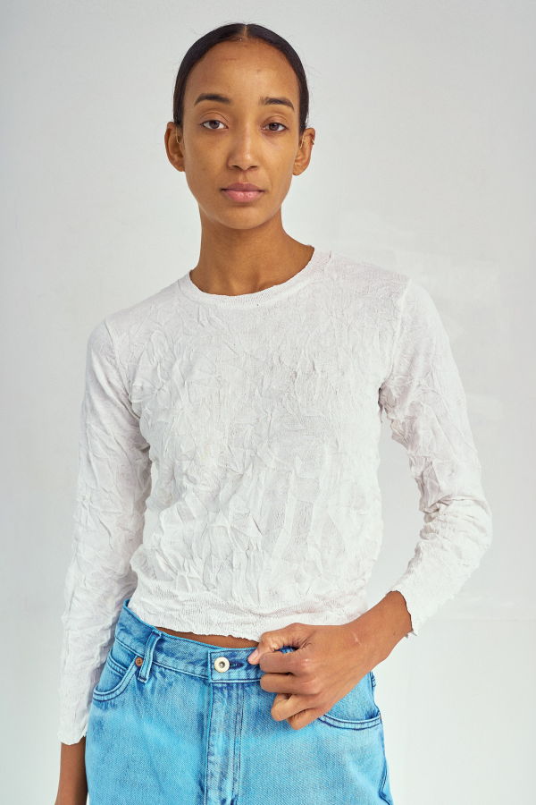 SAYAKA DAVIS NEW YORK Crinkled Pullover