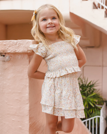 Kids Soor Ploom Flutter Tee - Stripe Eucalyptus | Garmentory