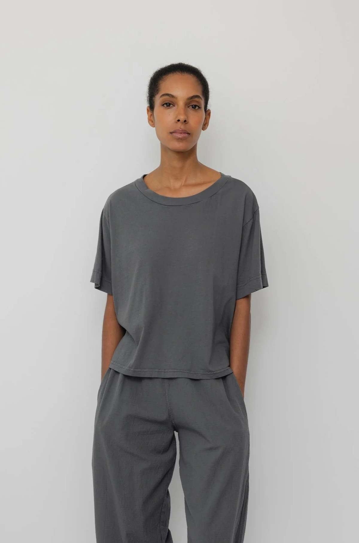 Wol Hide Box Tee in Stone - Image 1 of 4
