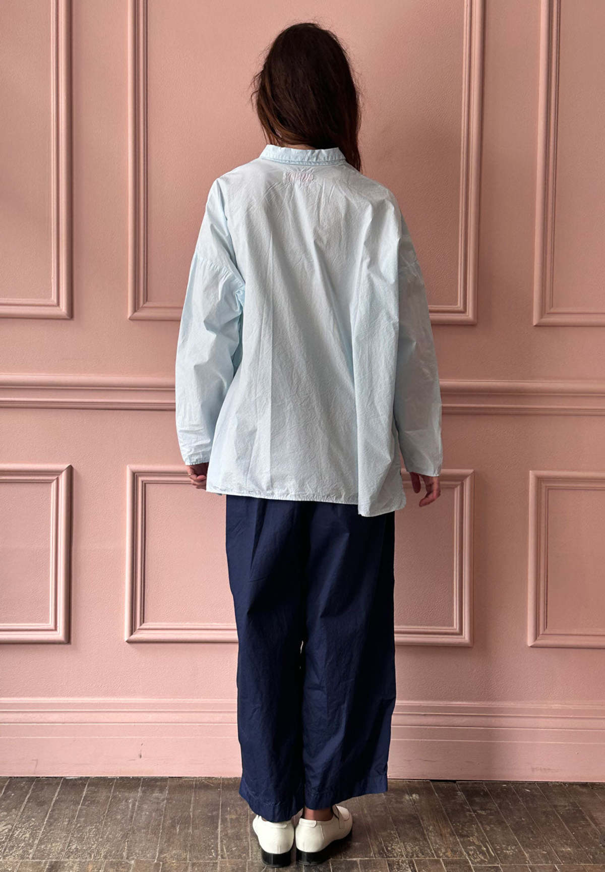 Manuelle Guibal Wigwi Big Shirt - Sky Blue - Image 2 of 3