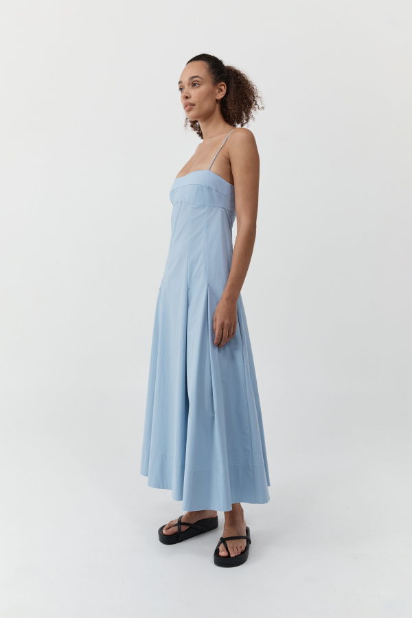 St. Agni Everyday Cotton Pleat Dress