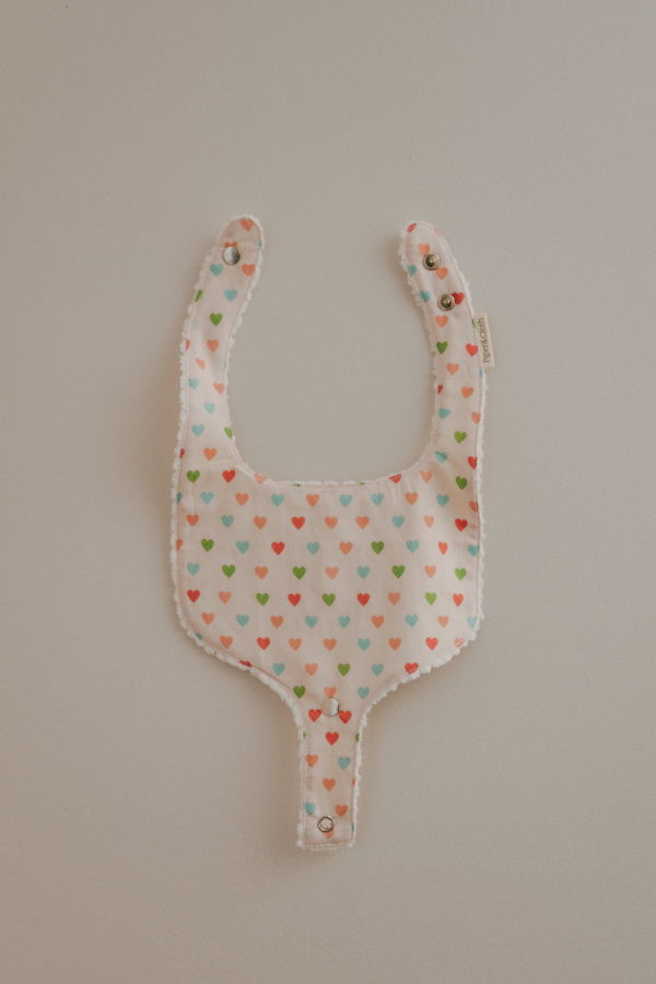 Piper&Cloth Pacifier Bib - Hearts
