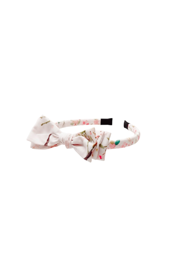 Piper&Cloth Three Little Bows Headband - Watercolor Camelia