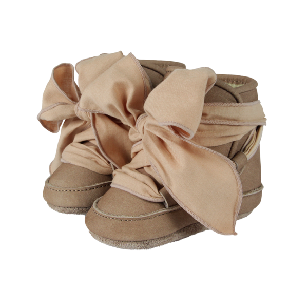KIDS Donsje Anouk Booties - Truffle Nubuck