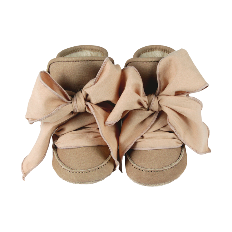 KIDS Donsje Anouk Booties - Truffle Nubuck