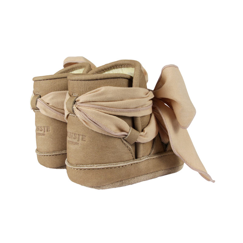 KIDS Donsje Anouk Booties - Truffle Nubuck