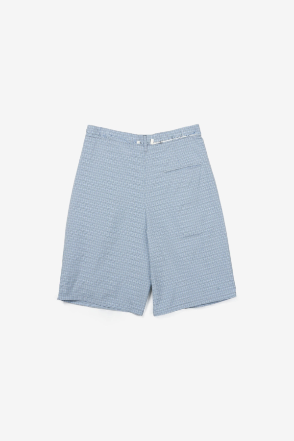 Camiel Fortgens Poly/Cotton Check Slim Suit Shorts 