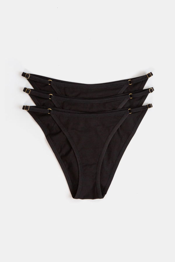 Erica Tanov Pima Cotton Bikini Bundle Of 3