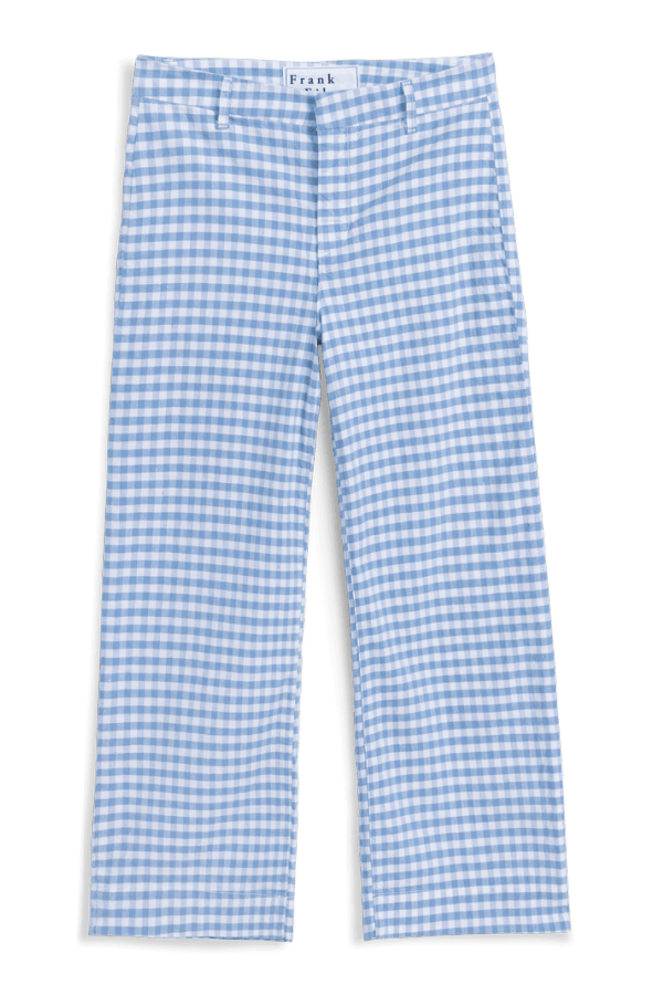 Frank & Eileen Wexford Trouser - Blue Check
