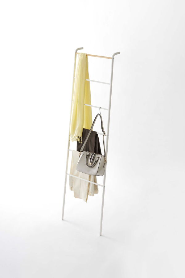 Yamazaki Home Leaning Storage Ladder - White