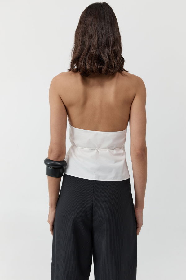 St. Agni Oxford Wrap Top