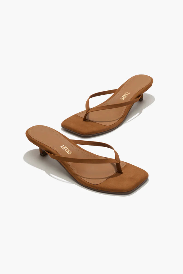 TKEES Square Toe Julia Suede Sandals