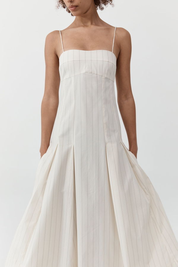 St. Agni Everyday Cotton Pleat Dress
