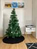 Anzy Home Chunky-Knitted Christmas Tree Skirt - Grey - Thumbnail 3