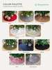 Anzy Home Chunky-Knitted Christmas Tree Skirt - Grey - Thumbnail 7
