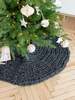 Anzy Home Chunky-Knitted Christmas Tree Skirt - Grey - Thumbnail 8