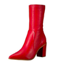 Schutz Anaflor Block Heel Boot - RED - Thumbnail 1
