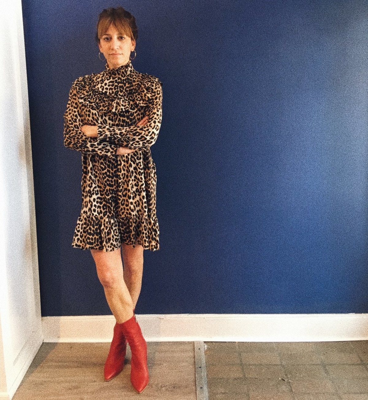 Schutz Anaflor Block Heel Boot - RED - Image 5 of 5