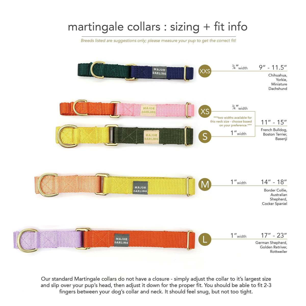 Major Darling Martingale Dog Collar - Image 2 of 4