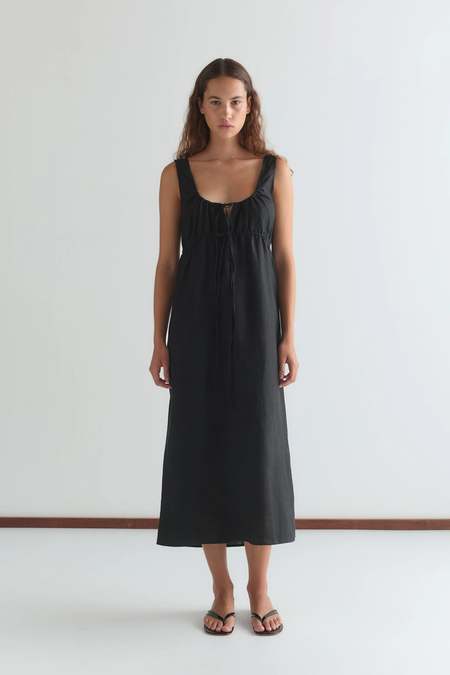 Fresh Laundry Linen Dress with Pockets | Garmentory