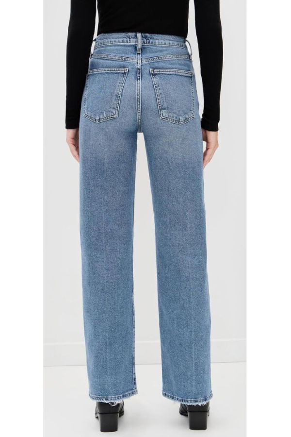 AGOLDE Harper Mid-Rise Relaxed Straight Jeans - Kindle