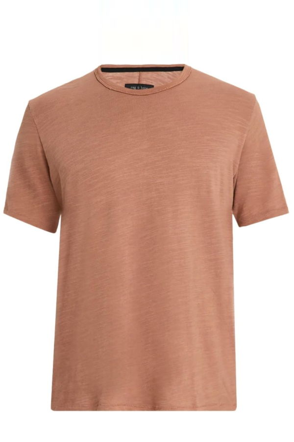 Rag & Bone Classic Flame Tee - Rust