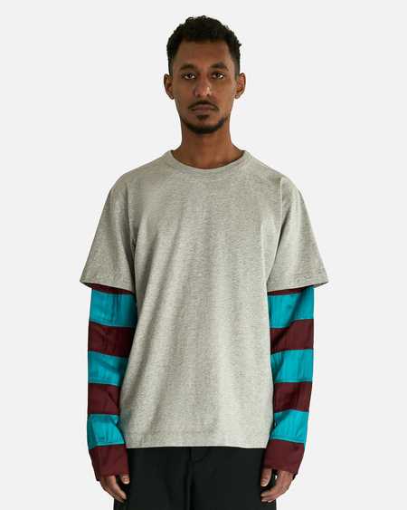 Auralee Luster Plaiting L/S Tee - Light Blue | Garmentory