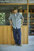 Orslow Short Sleeve Gray Chambray Work Shirt with Flap Pocket - Thumbnail 3