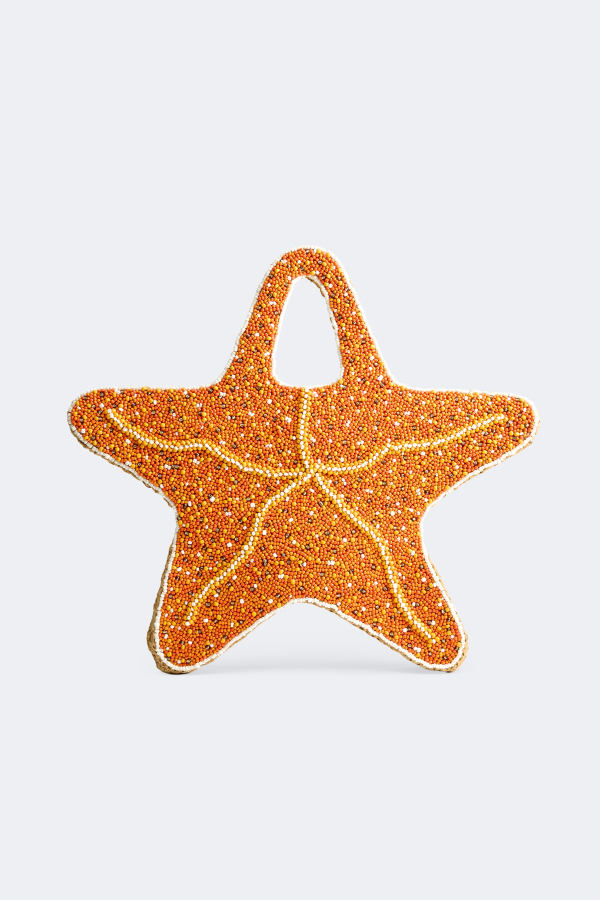 Simon Miller Beaded Starfish Bag - Orange/Natural