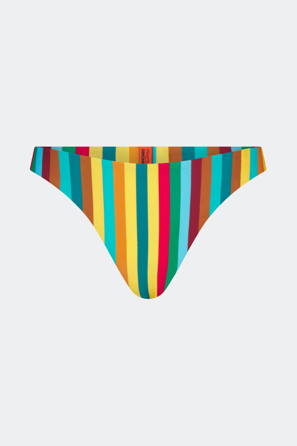 Simon Miller Bwai Bikini Bottom - Vibrant Multi Stripe