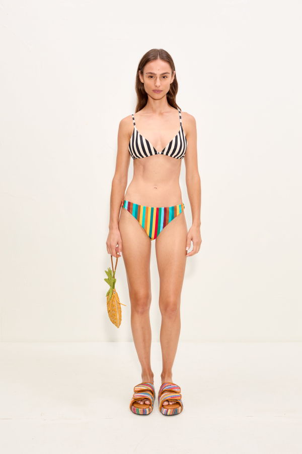 Simon Miller Bwai Bikini Bottom - Vibrant Multi Stripe